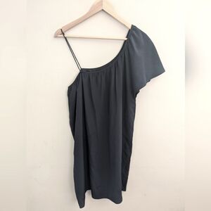 Loeffler Randall Silk One-Shoulder Black Dress Size 0